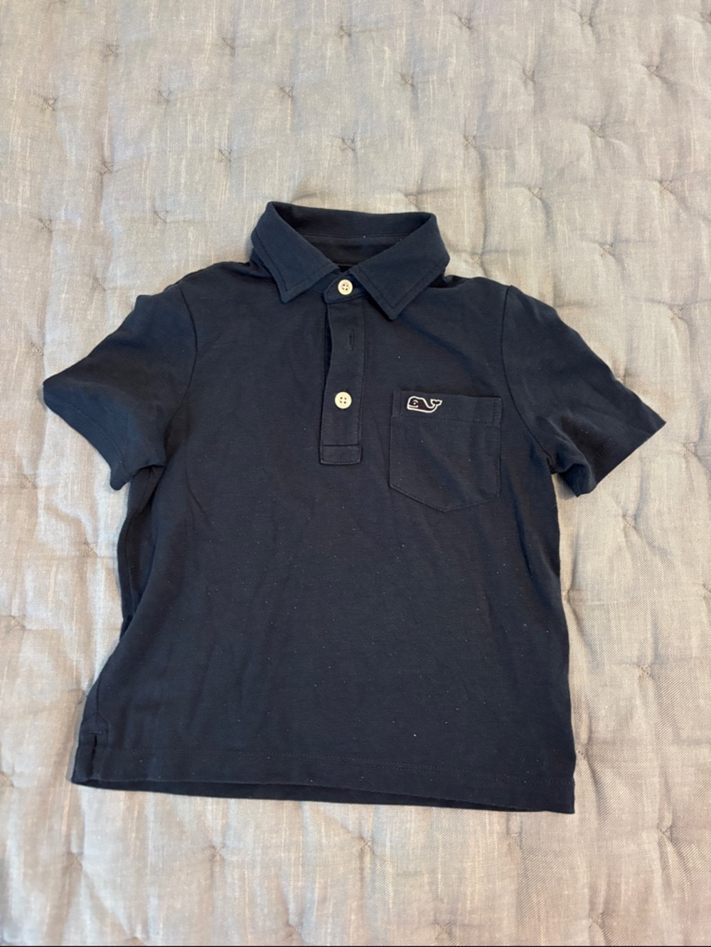 Vineyard Vines Boys Navy Short Sleeve Polo